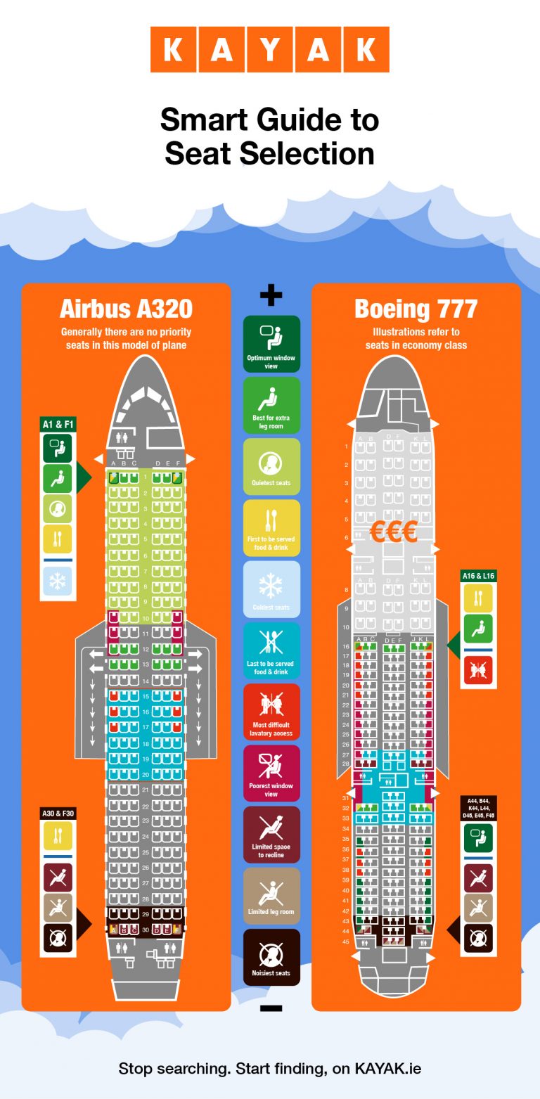 Hacks to relax: how to get the best seat on the plane | KAYAK